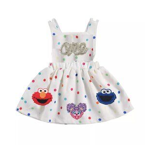 Elmo Dress Smash Cake First Birthday Cookie Monster Clothes Sesame Street Abby